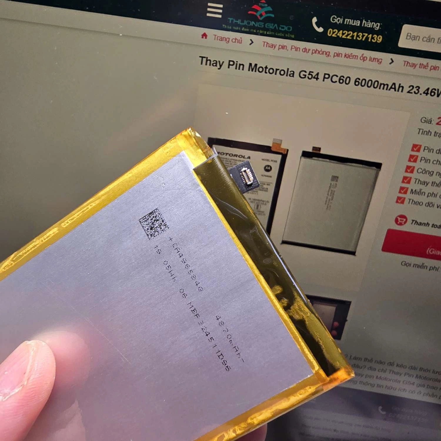 Thay Pin Motorola G84 5G QB50